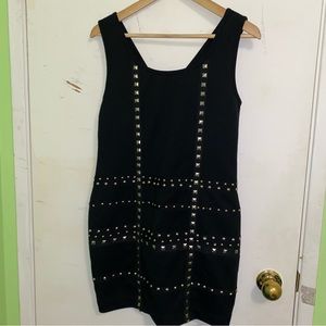 Buffalo David Bitton Studded Black Bodycon Dress!